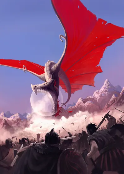 DiceWar-Illustration: Lichtdrache